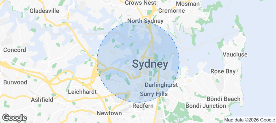 Barangaroo Airbnb map